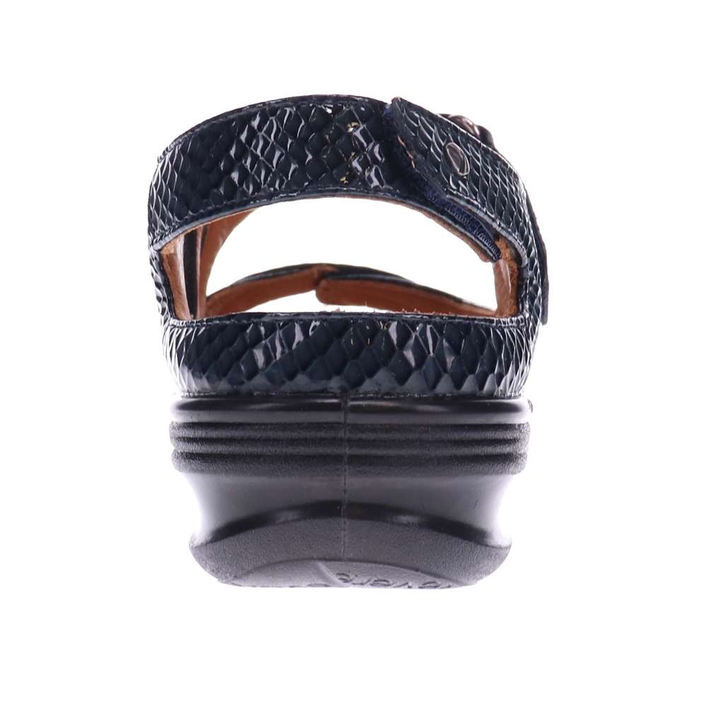 Astoria Sandal - Navy Snake