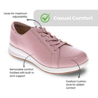 Athens Lace-Up Casual Sneaker - Dusty Pink