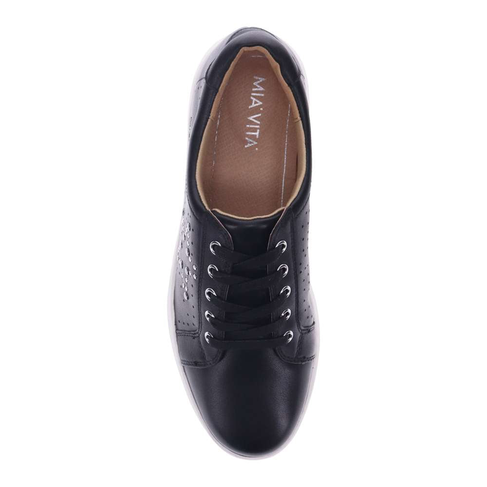 Basha Lace-Up Casual Sneaker - Black