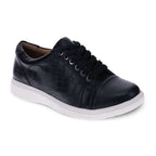 Belinda Lace-Up Casual Sneaker - Black Croc