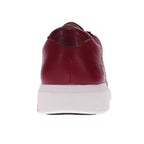 Belinda Lace-Up Casual Sneaker - Burgundy Snake