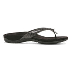 Bella Toe Post Sandal - Black Tile