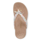 Bella Toe Post Sandal - Cream Poppy
