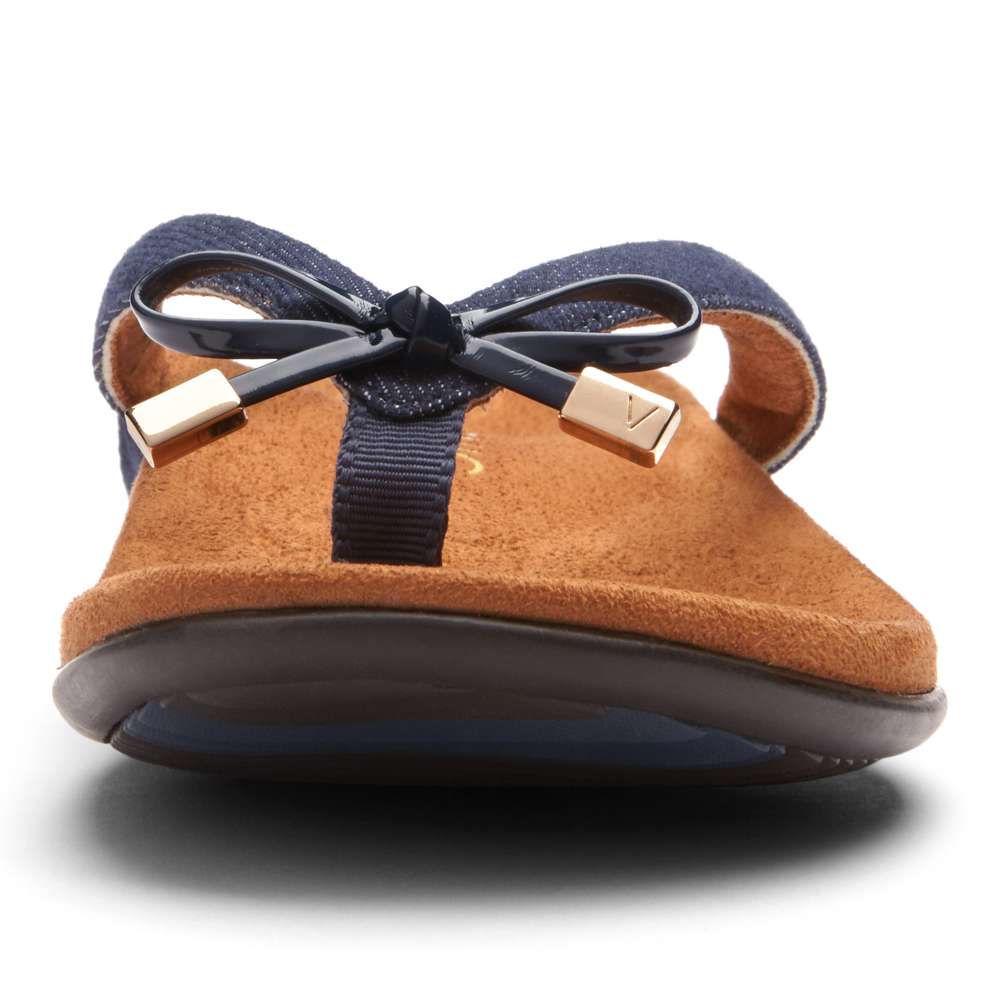 Bella Toe Post Sandal - Denim