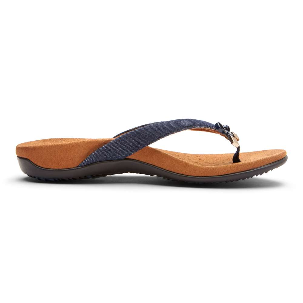 Bella Toe Post Sandal - Denim