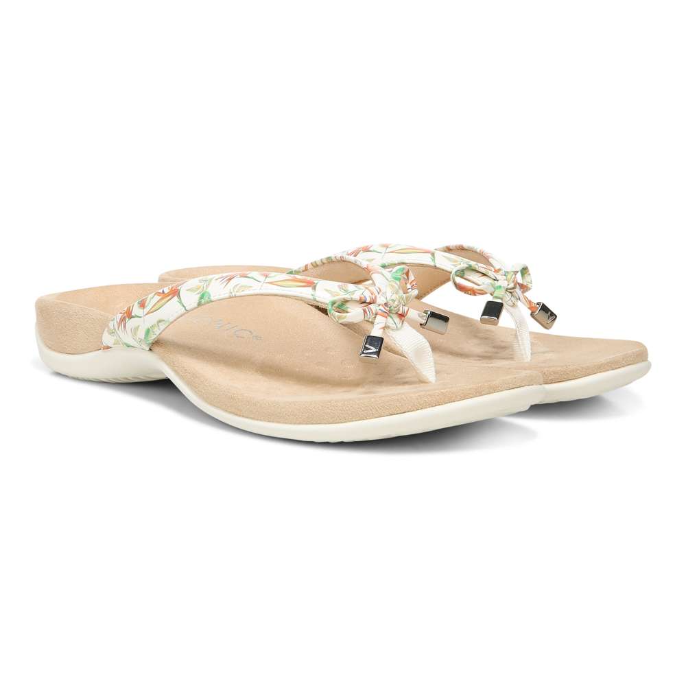 Bella Toe Post Sandal - Marshmallow Tropical