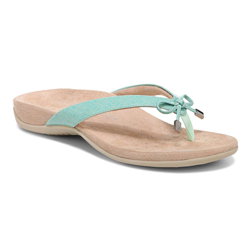 Bella Toe Post Sandal - Menta Tile