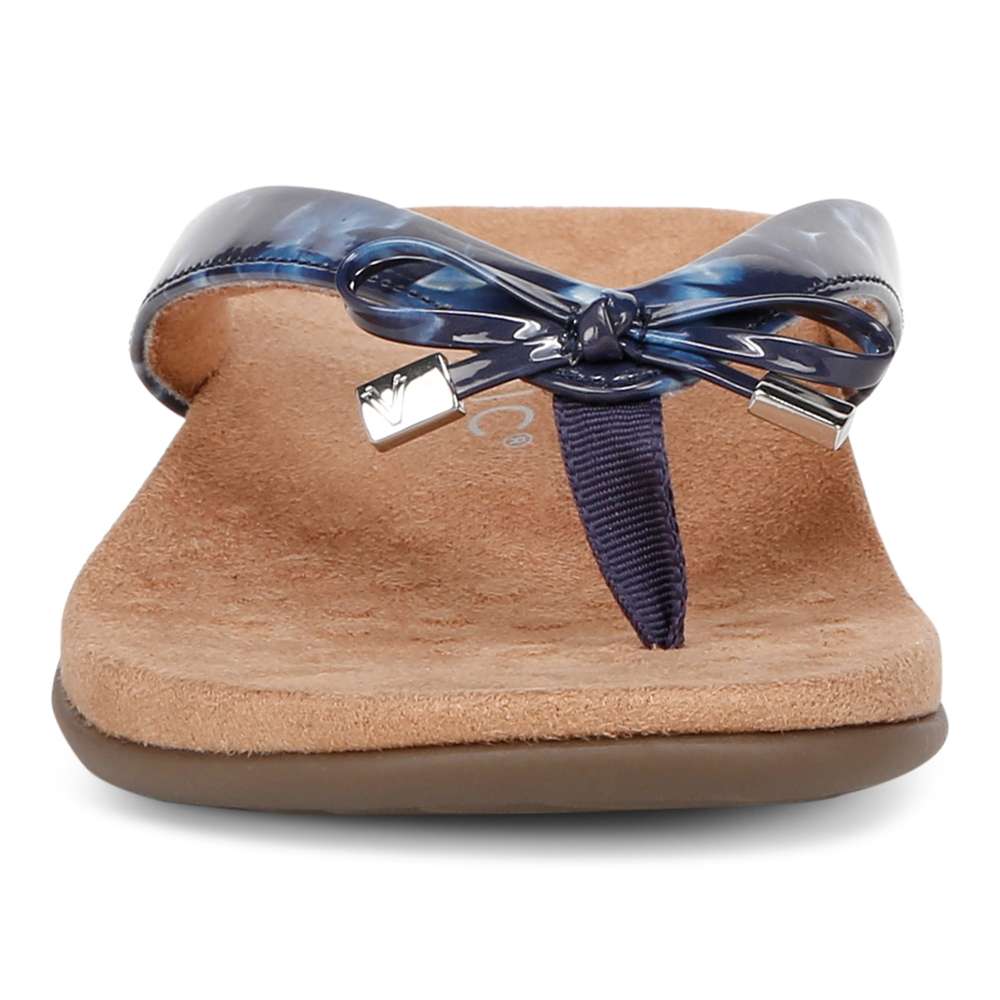 Bella Toe Post Sandal - Navy Poppy
