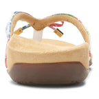 Bella Toe Post Sandal - White Floral