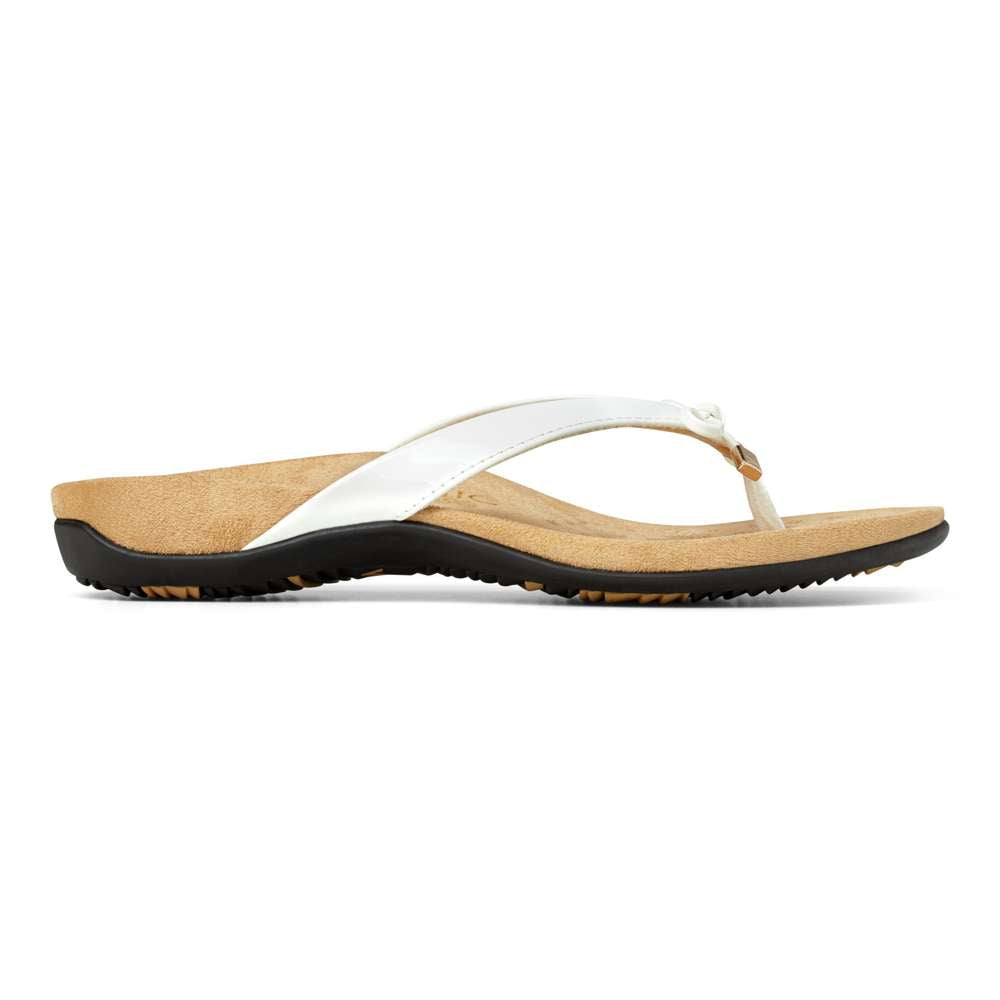 Bella Toe Post Sandal - White