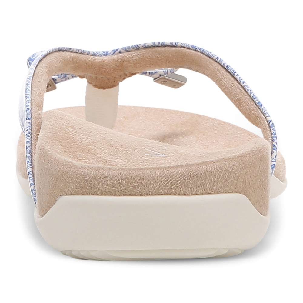 Bella Toe Post Sandal - White Tile