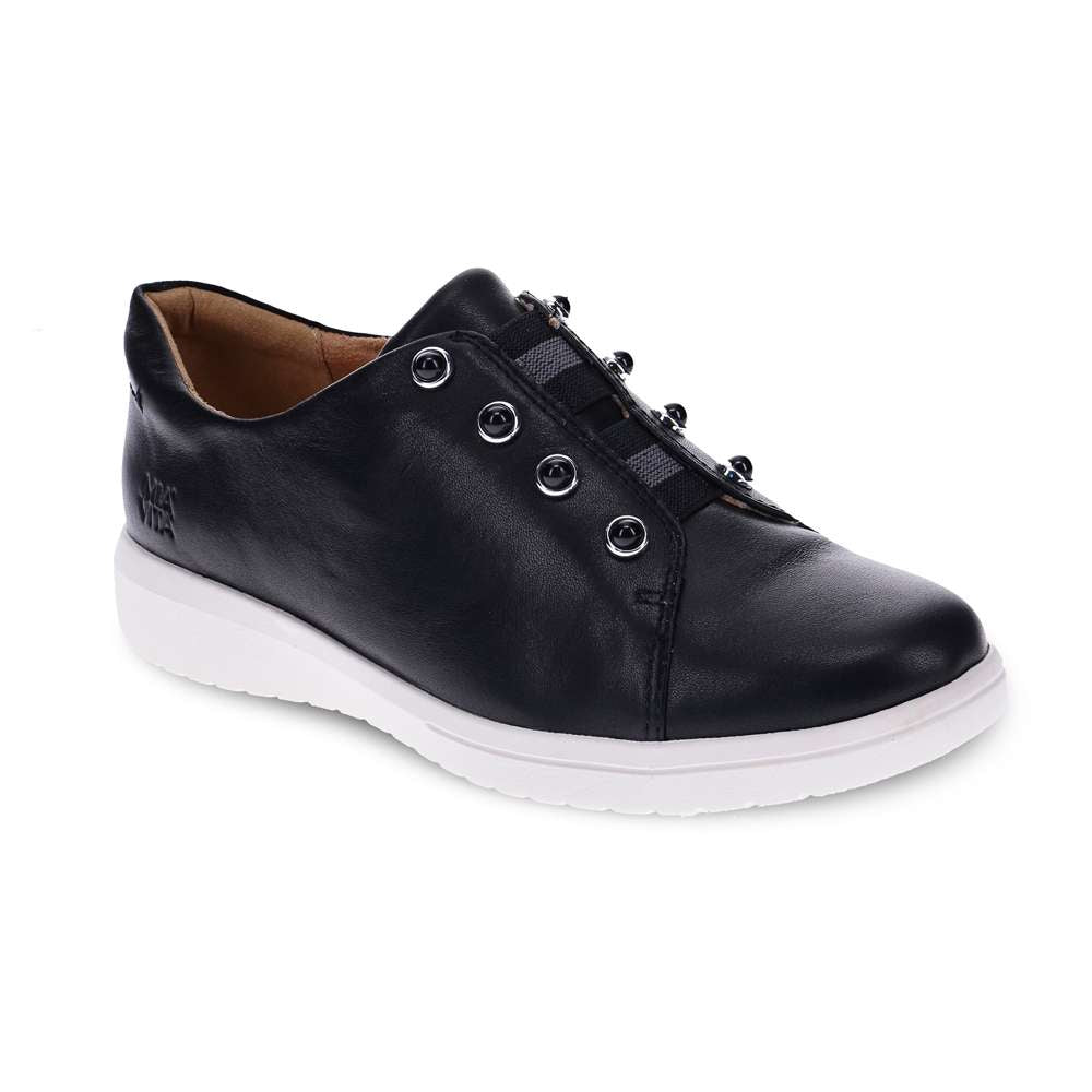 Bingo Elastic Lace Sneaker - Black