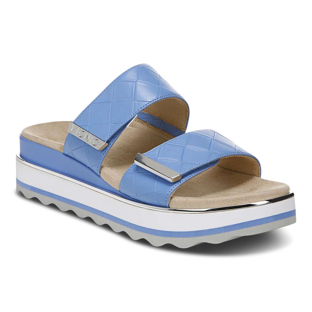Brandie Flatform Slide - Azure