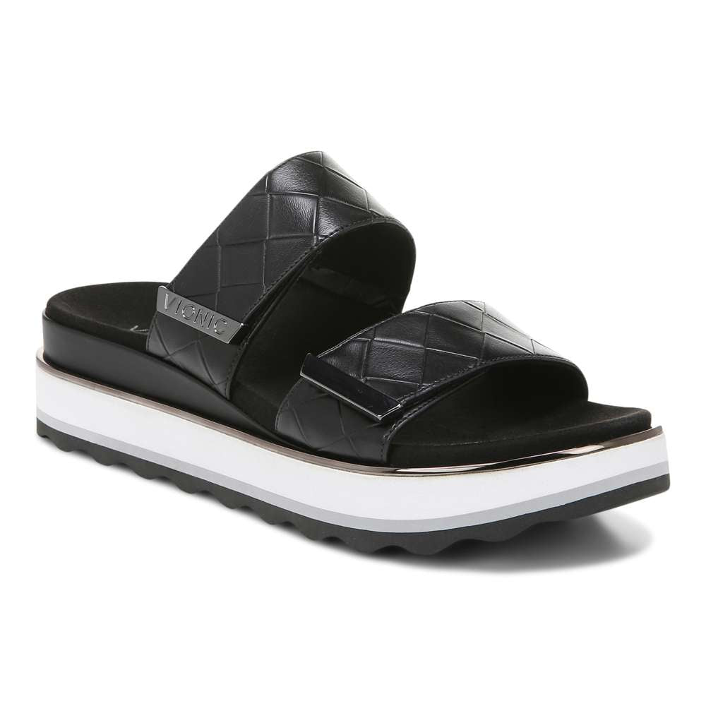 Brandie Flatform Slide - Black