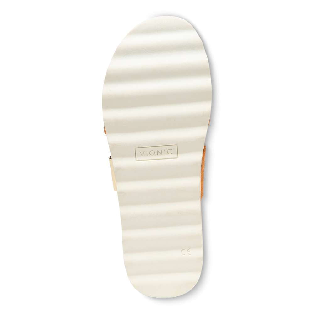 Brandie Flatform Slide - Marmalade Metallic