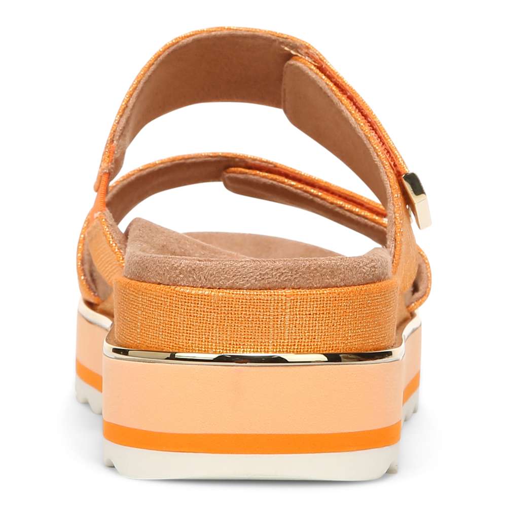 Brandie Flatform Slide - Marmalade Metallic
