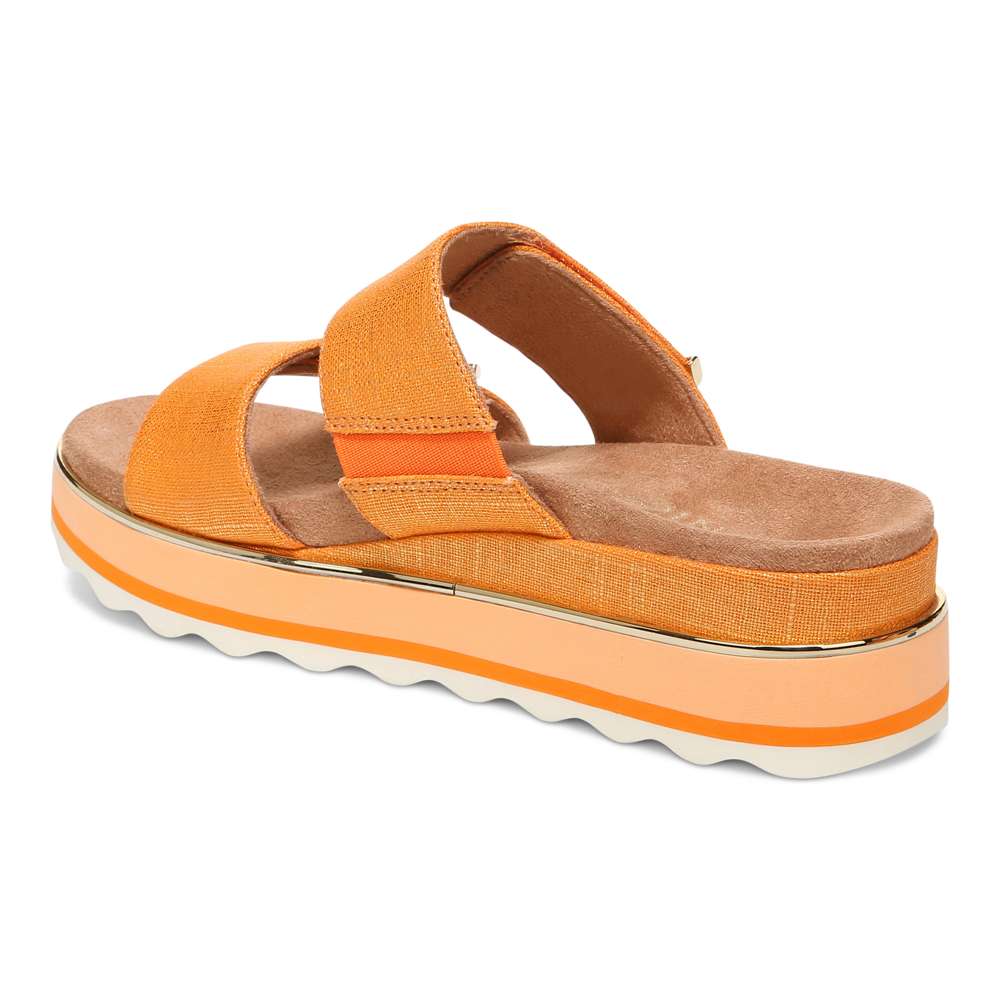 Brandie Flatform Slide - Marmalade Metallic