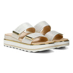 Brandie Flatform Slide - Marshmallow Linen