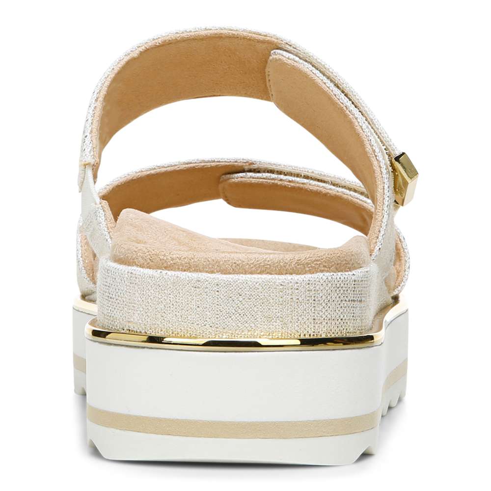 Brandie Flatform Slide - Marshmallow Linen