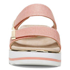 Brandie Flatform Slide - Papaya Linen