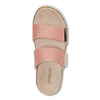Brandie Flatform Slide - Papaya Linen