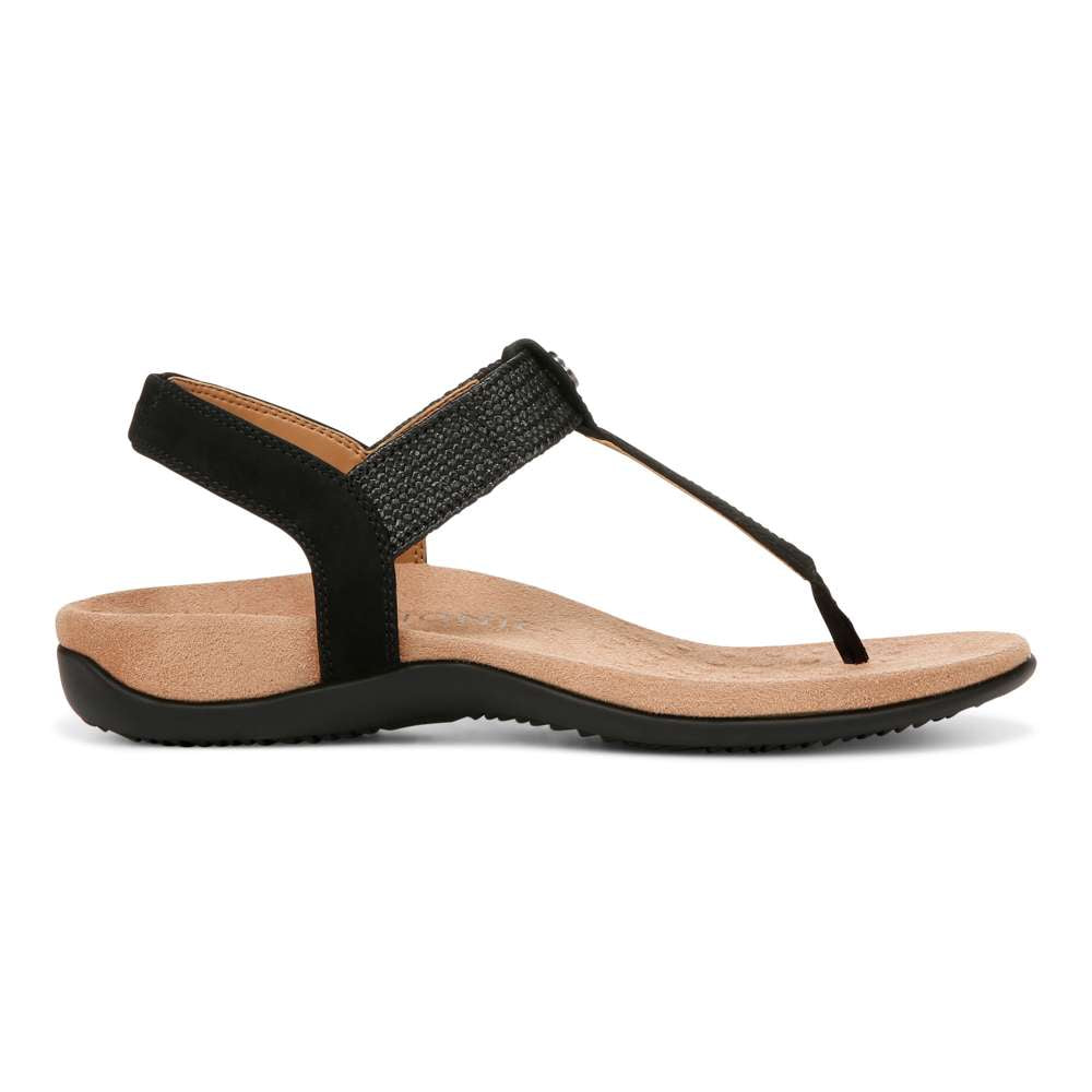 Brea Slingback Sandal - Black Nubuck
