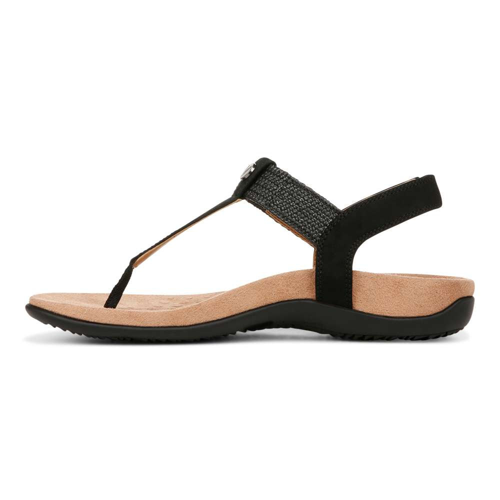 Brea Slingback Sandal - Black Nubuck