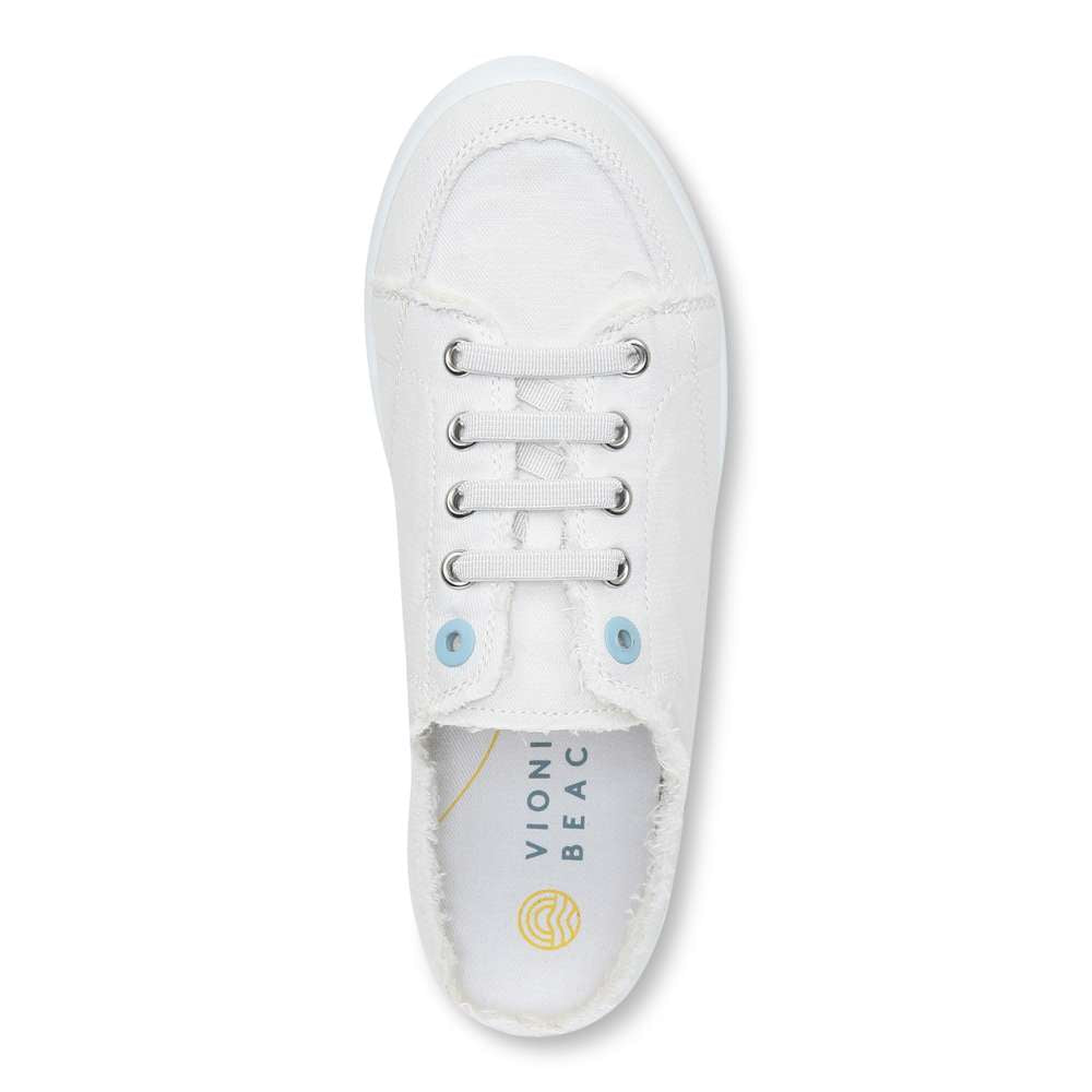 Breeze Mule Sneaker - White Canvas