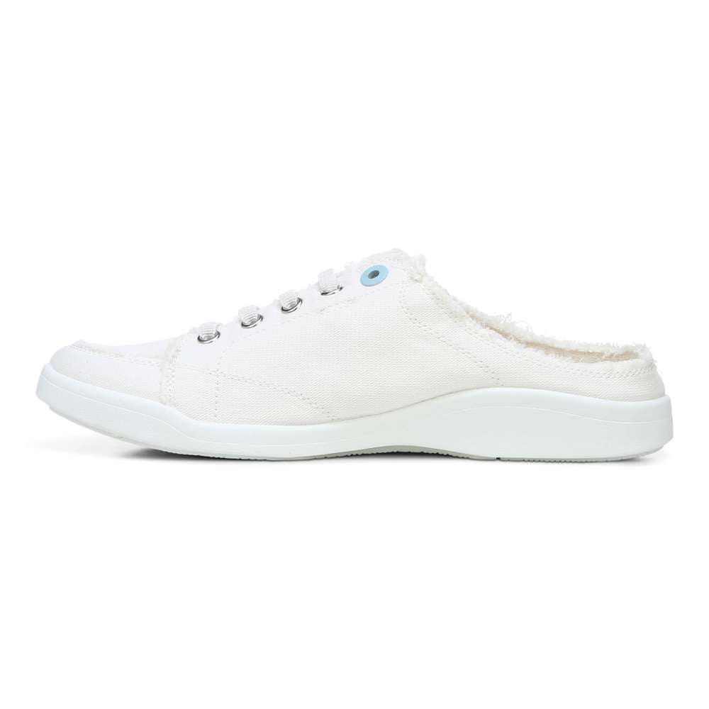 Breeze Mule Sneaker - White Canvas
