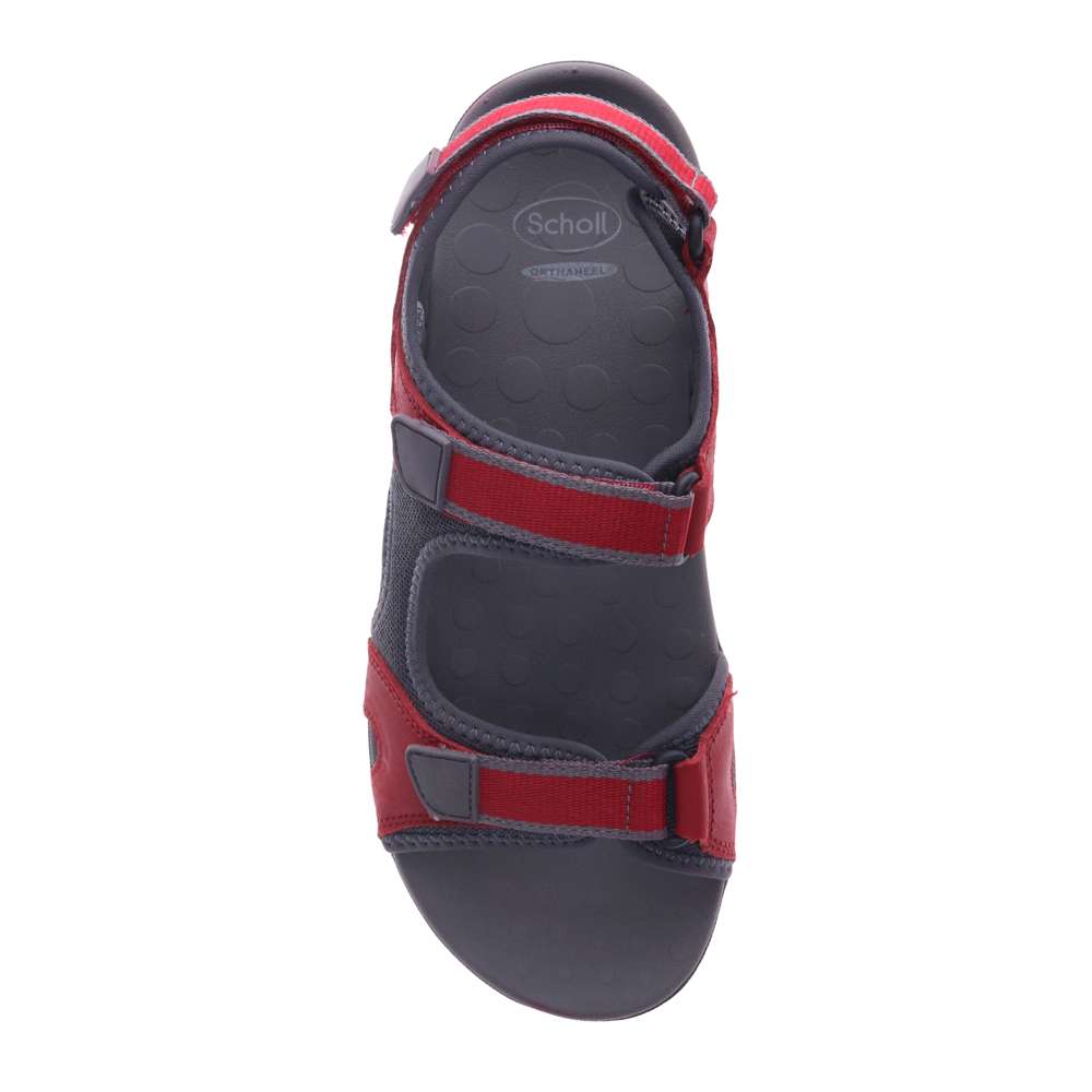 Bribie Sandal - Red/Grey