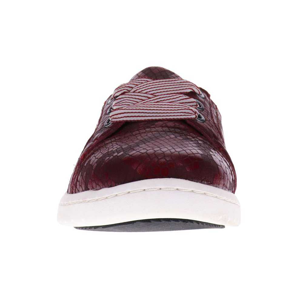 Bridgette Slip-On Casual Sneaker - Burgundy Snake