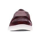 Bridgette Slip-On Casual Sneaker - Burgundy Snake