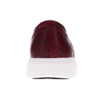 Bridgette Slip-On Casual Sneaker - Burgundy Snake