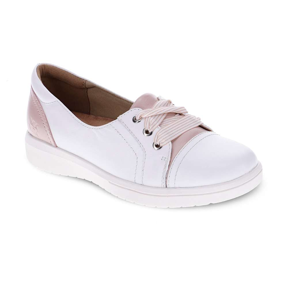 Bridgette Slip-On Casual Sneaker - White/Blush