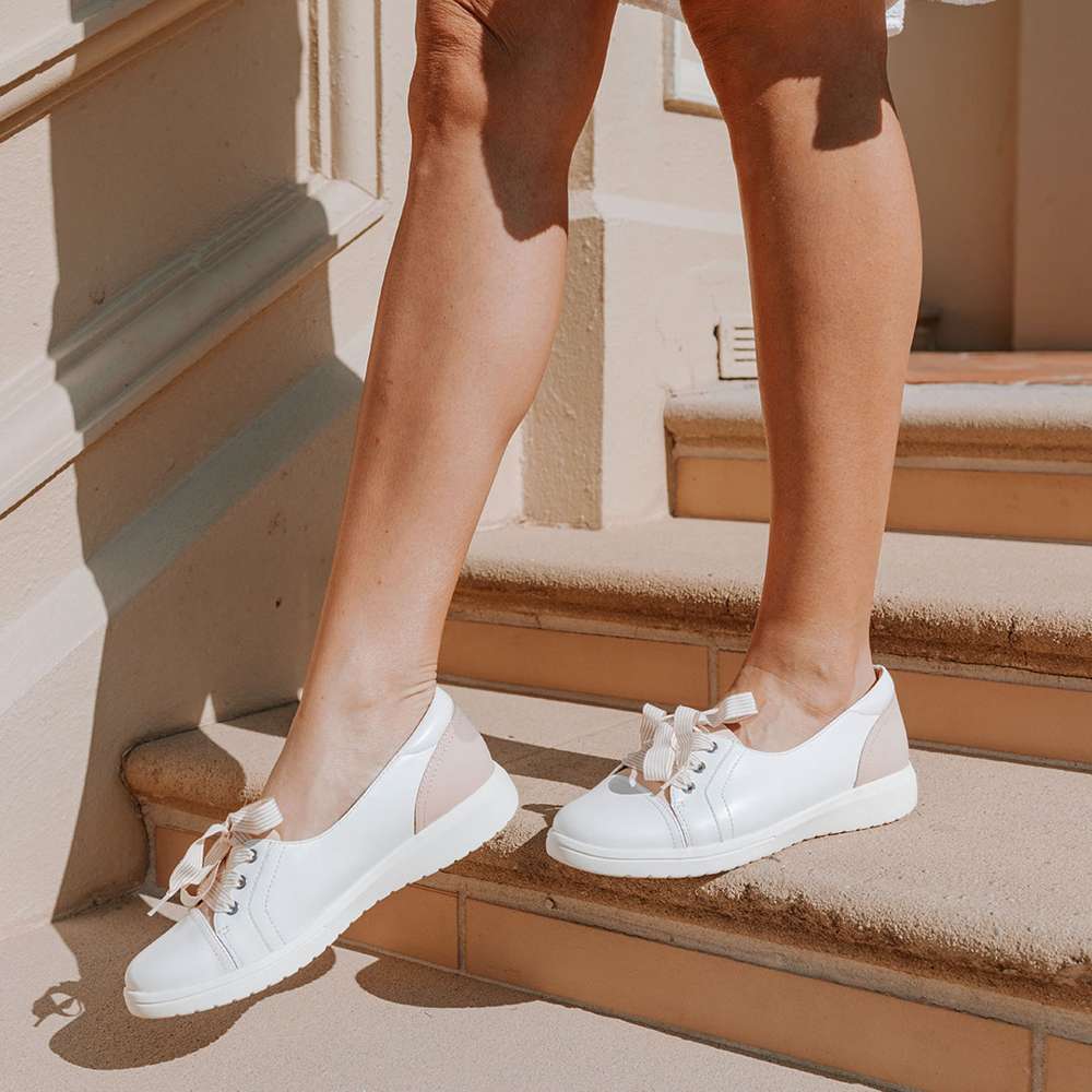 Bridgette Slip-On Casual Sneaker - White/Blush