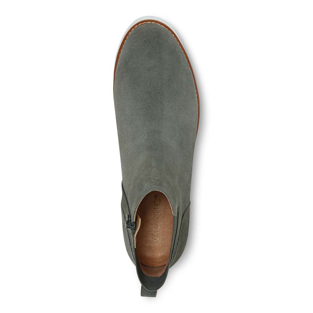 Brionie Chelsea Boot - Olive Suede