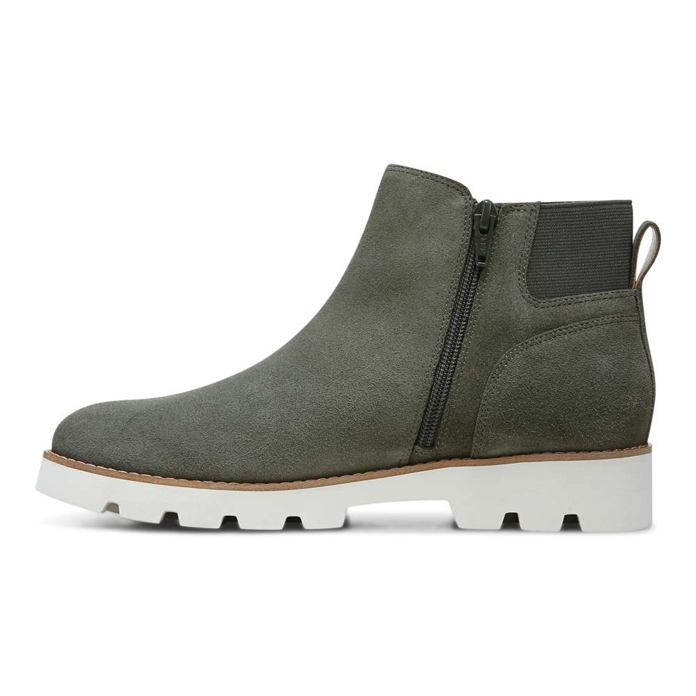 Brionie Chelsea Boot - Olive Suede