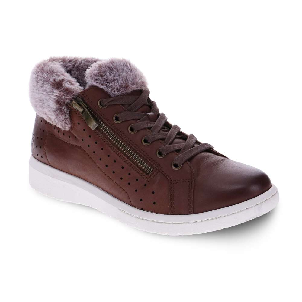 Bubbles Zip Bootie - Chocolate
