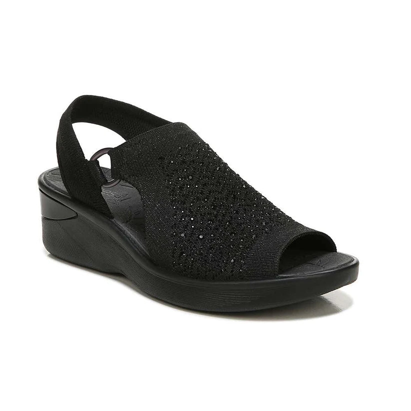 Bzees Women's Star Bright Black/Black Knit