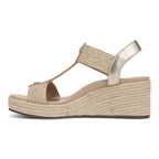 Calera Wedge - Gold Leather
