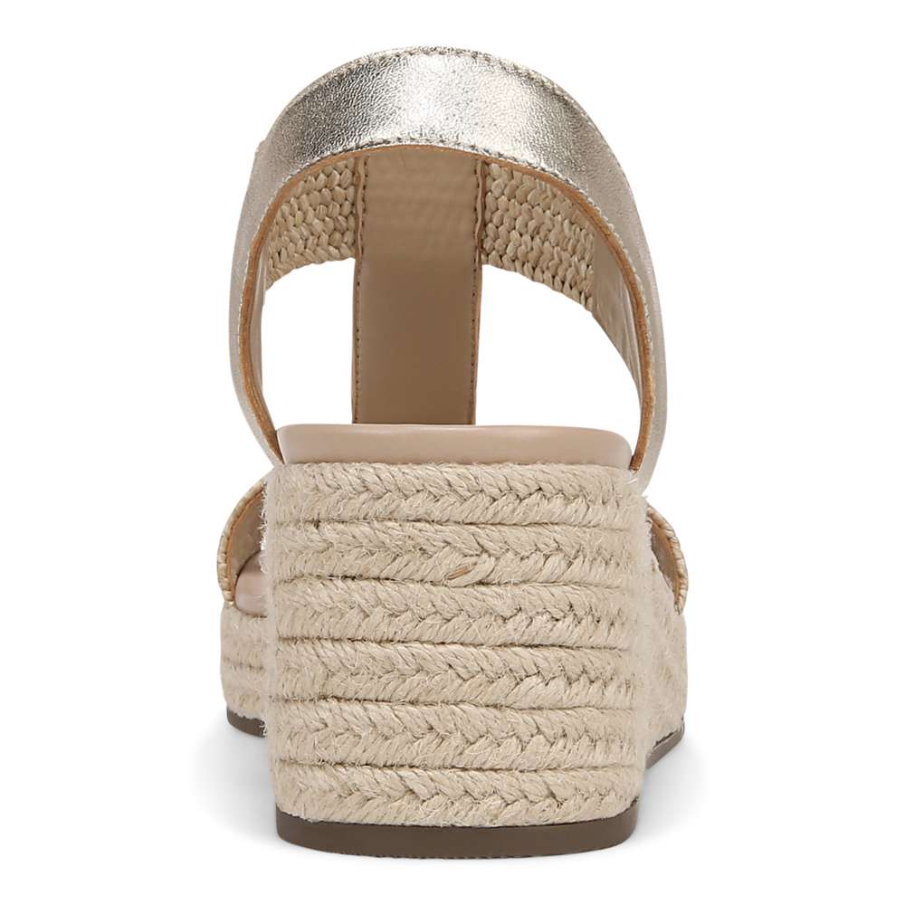 Calera Wedge - Gold Leather