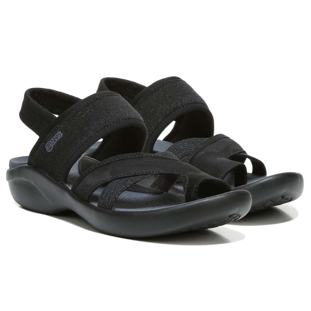 Call Me Sandal - Black Fabric