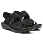 Call Me Sandal - Black Fabric
