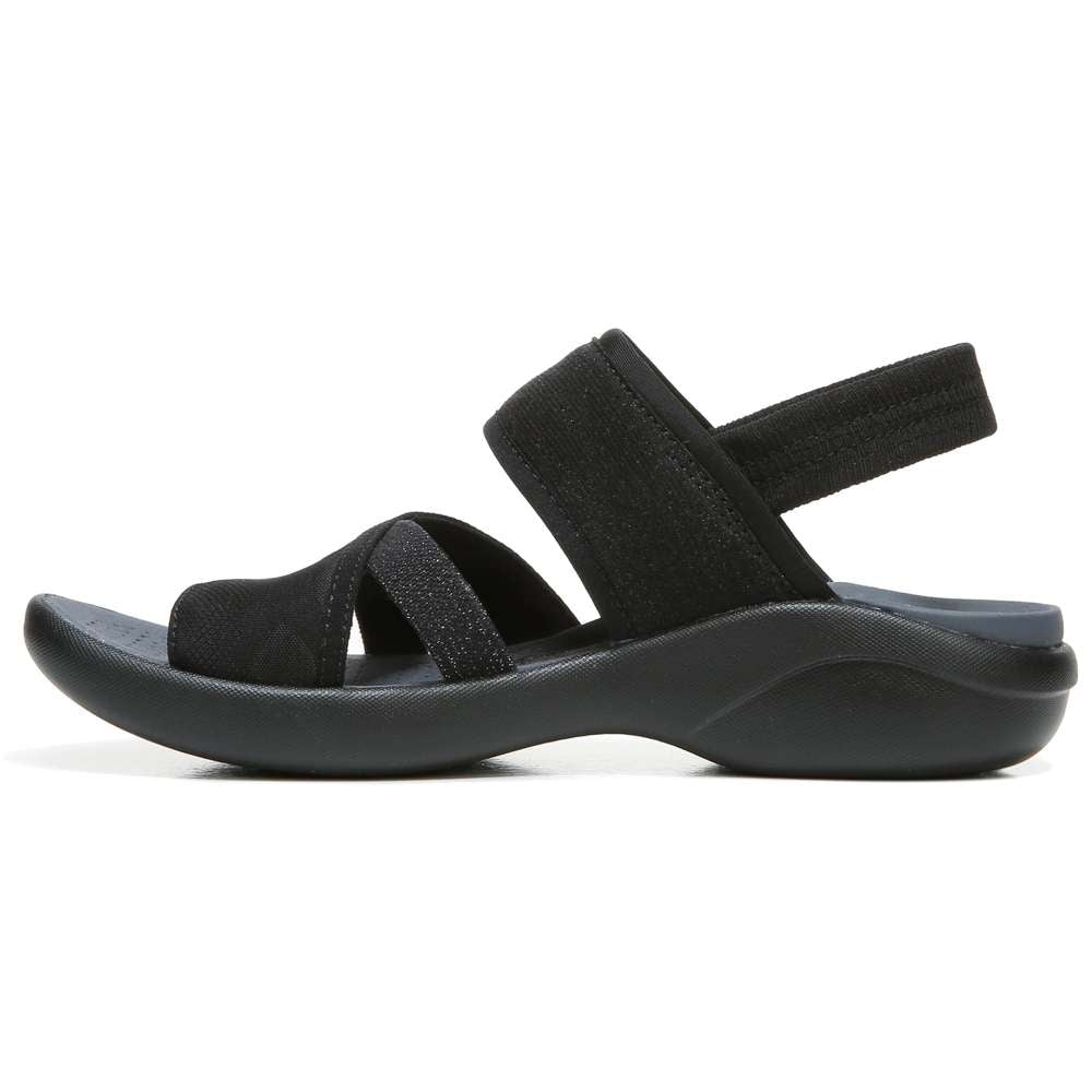 Call Me Sandal - Black Fabric