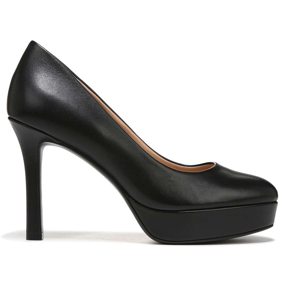 Camilla Pump - Black Leather