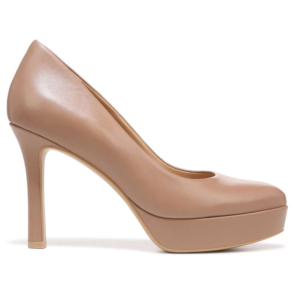 Camilla Pump - Taupe Leather