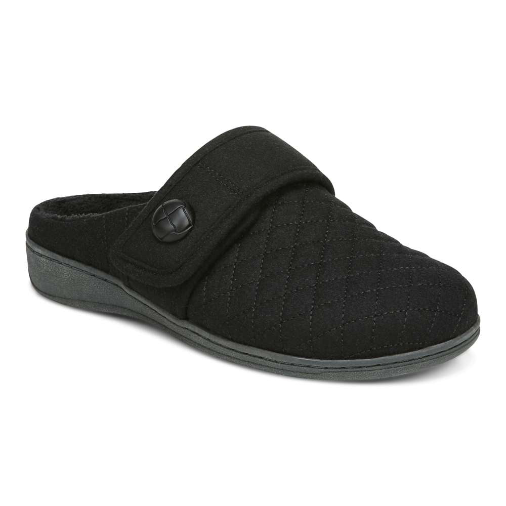 Carlin Mule Slipper - Black