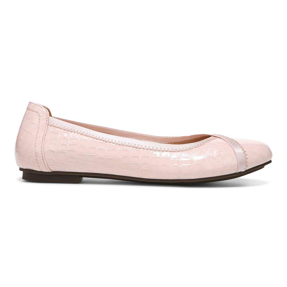 Caroll Ballet Flat - Cloud Pink Patent Croc