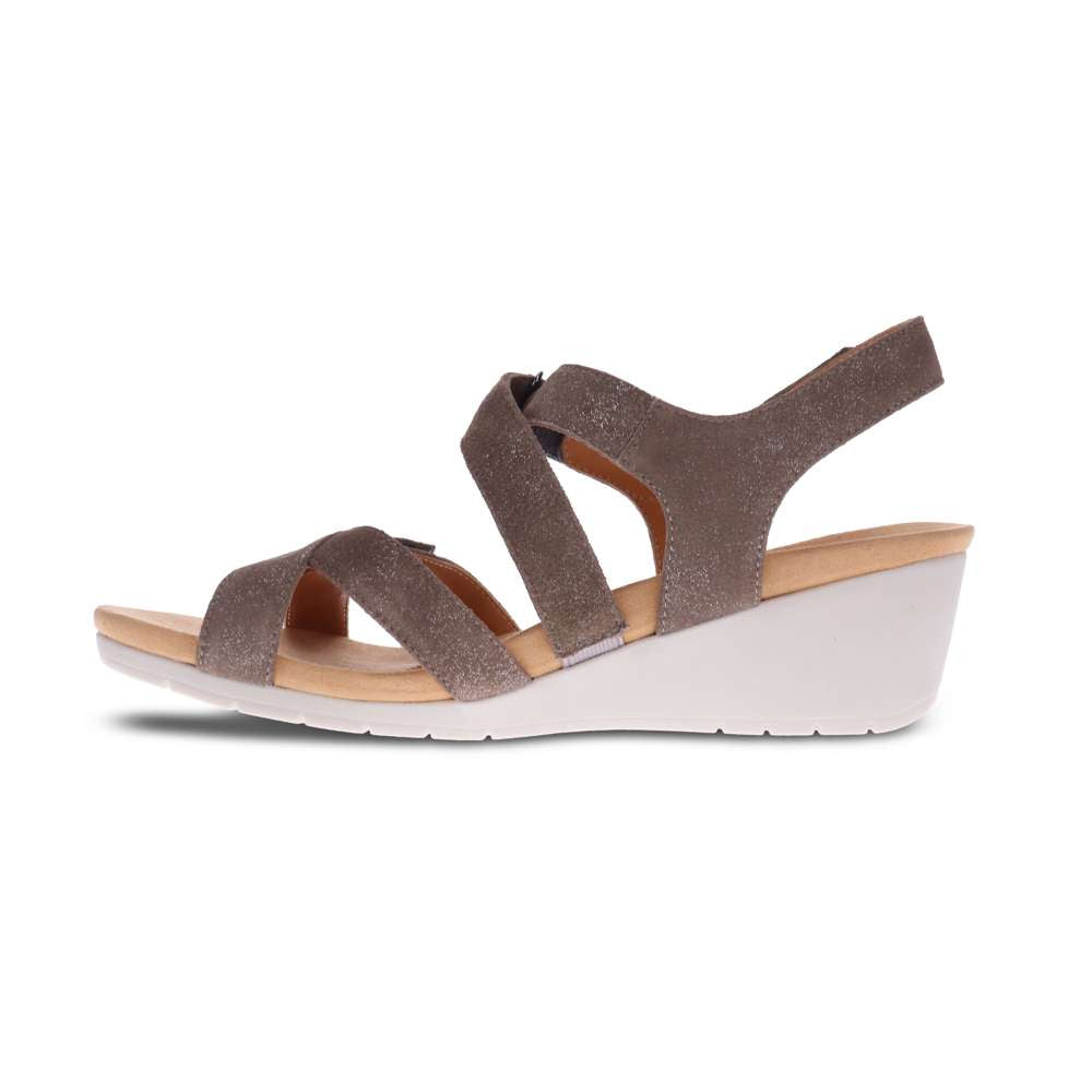 Casablanca Wedge - Rusty Metallic