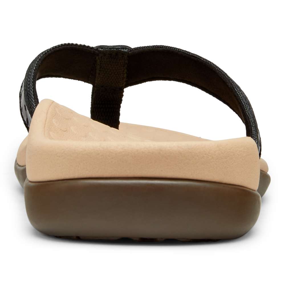 Casandra Toe Post Sandal - Black